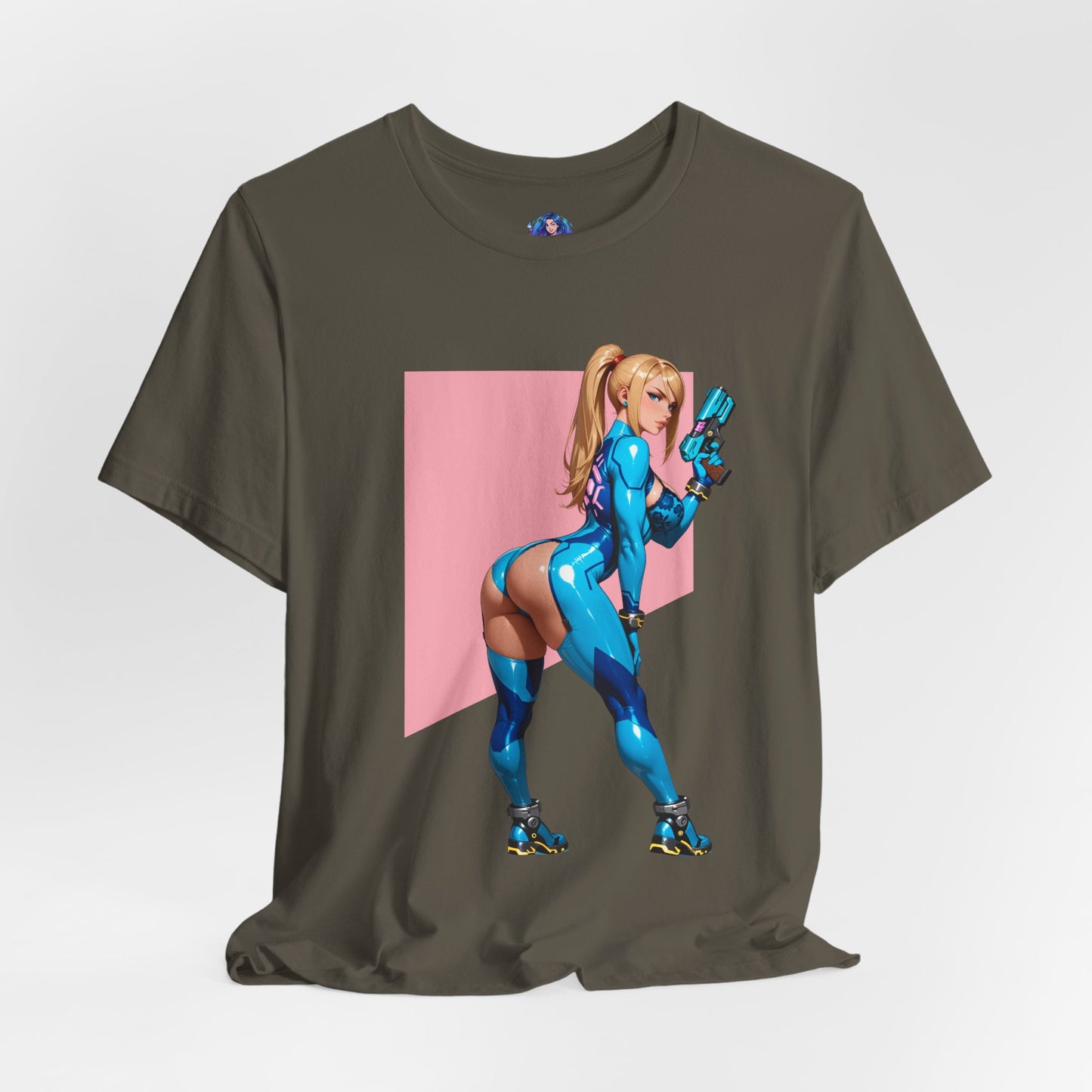 Samus Aran T-Shirt | Sci-Fi-Heldin-Shirt für Gamer und Otaku-Fans | Zero Suit Kriegerin-Shirt