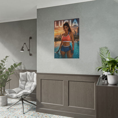Game Room Decor Lucia Wall Art Poster Collectible Character Print