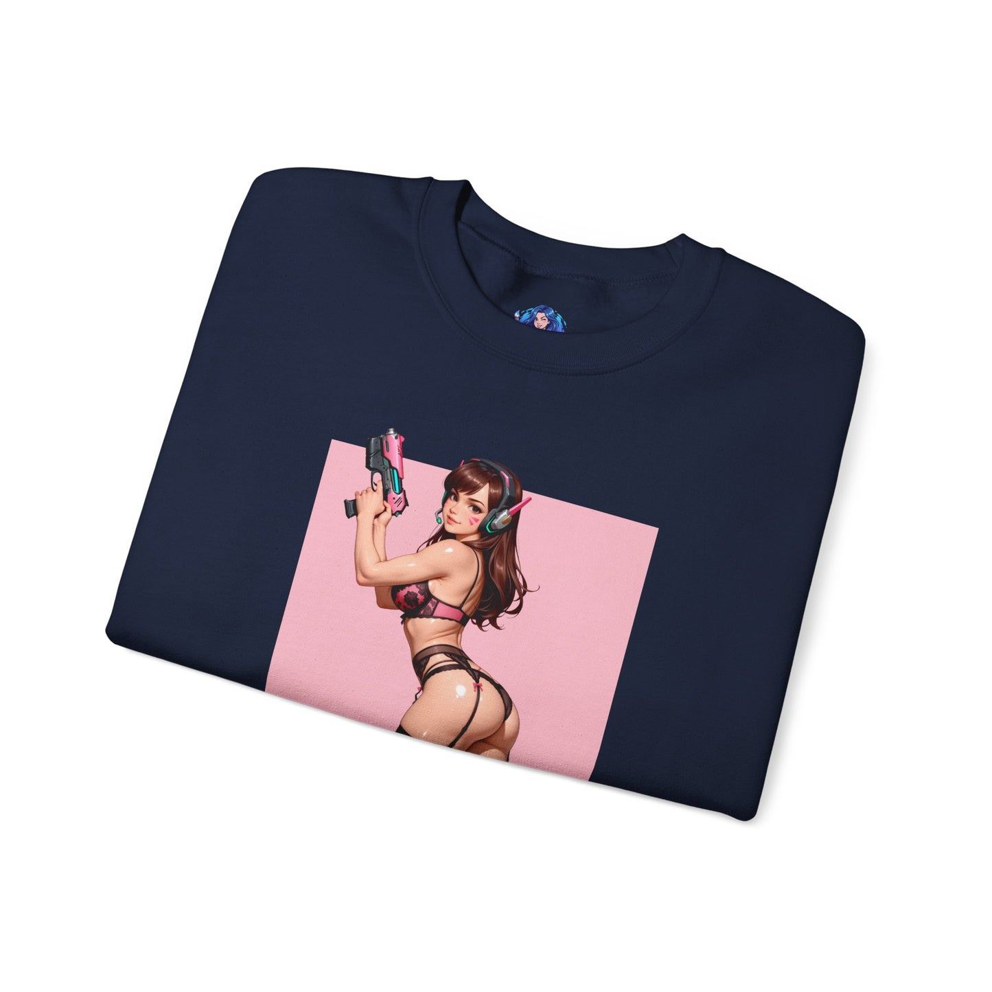 Толстовка D.Va, пухкий топ Overwatch Hero Crewneck, ігровий одяг в стилі аніме для щоденного носіння