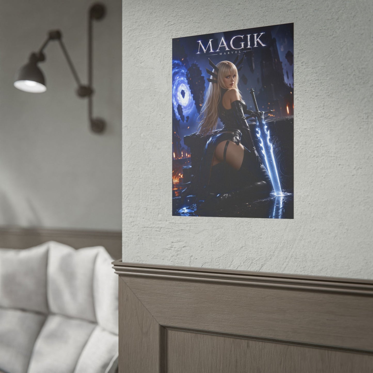 Magik Poster, Marvel Wall Art, Comic Book Print, Fantasy Decor