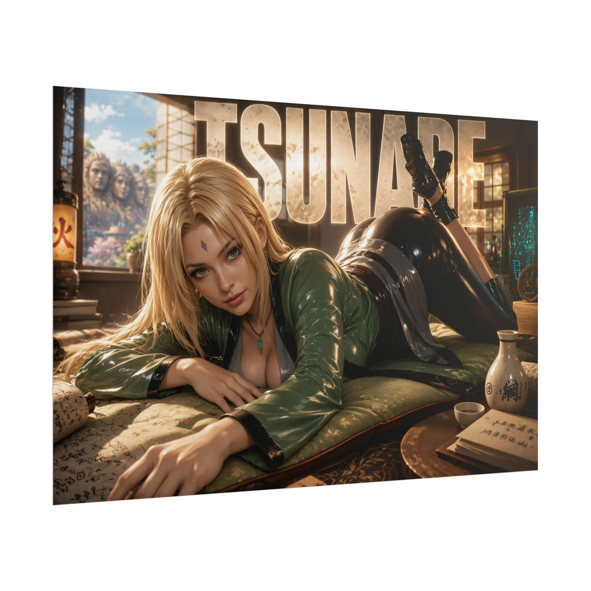Tsunade Character Poster Naruto Anime Wall Decor Collectible Art Print