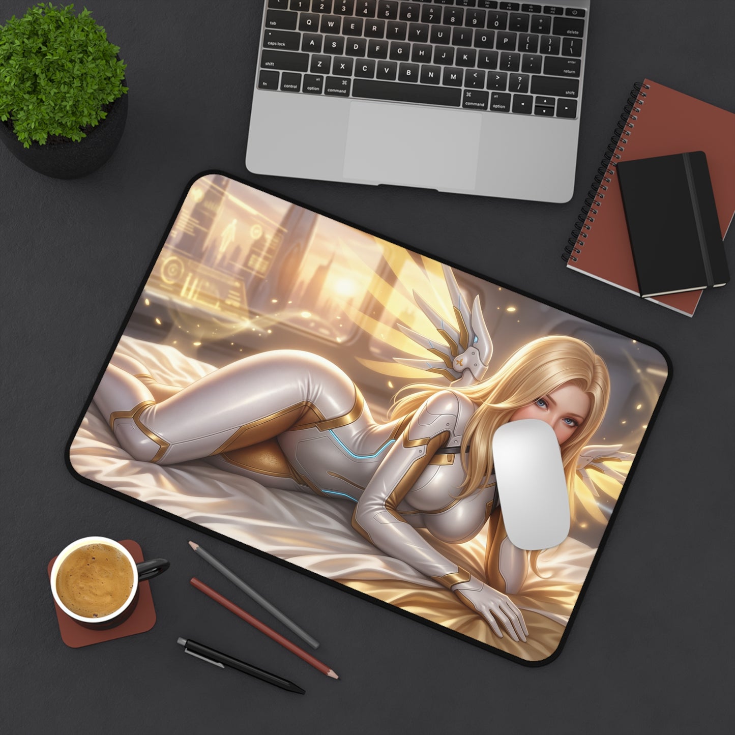 Overwatch Mouse Pad, Mercy Desk Mat, Gamer Gift XXL