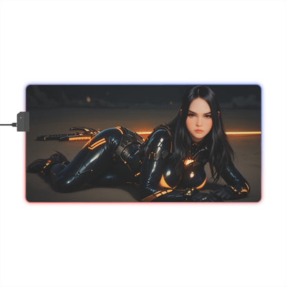 Килимок для столу Tachy – світлодіодний RGB-підкладка, ігровий комплект Stellar Blade Waifu Anime Girl