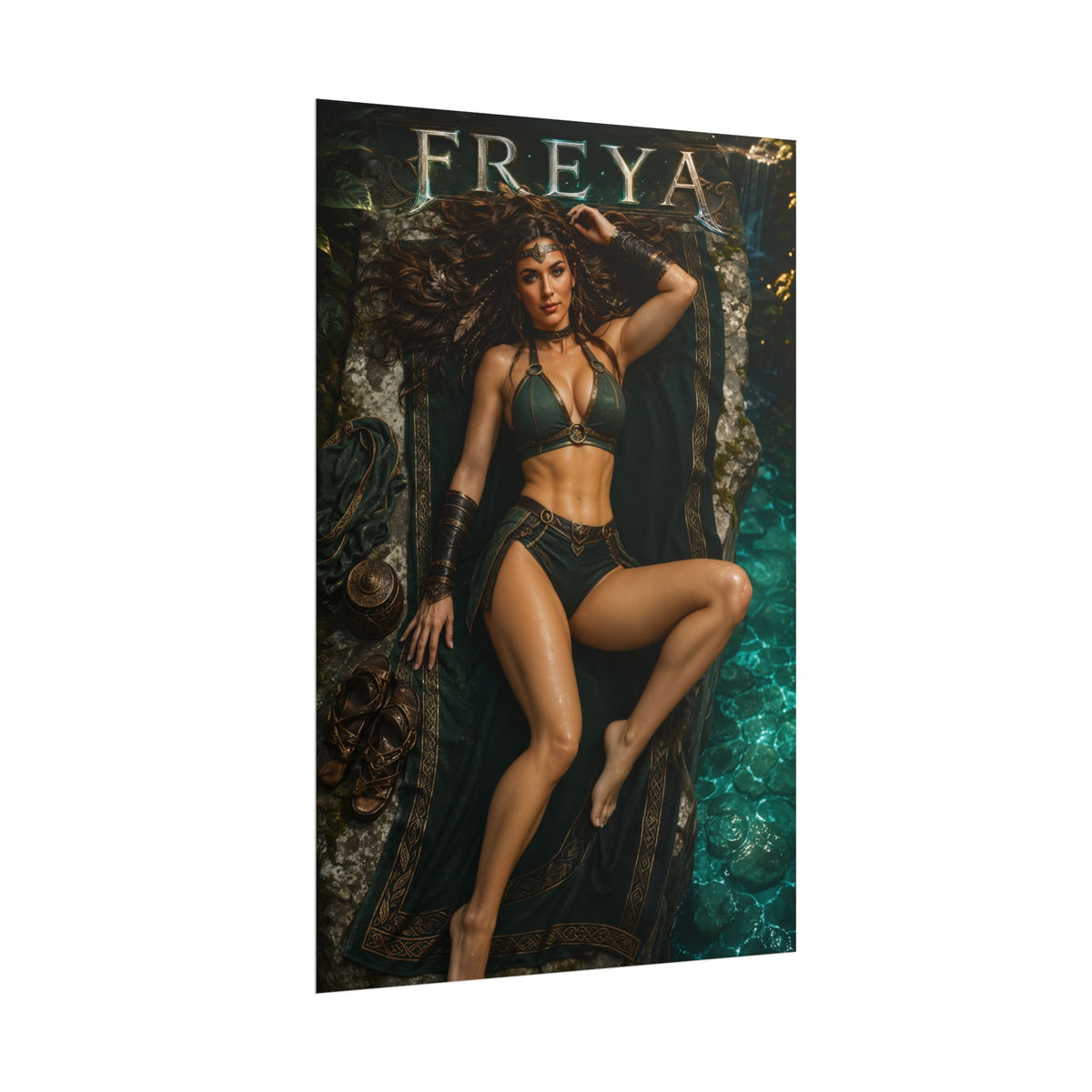 Fantasy Wall Art Freya Poster Room Decor Collector Gift Art Print
