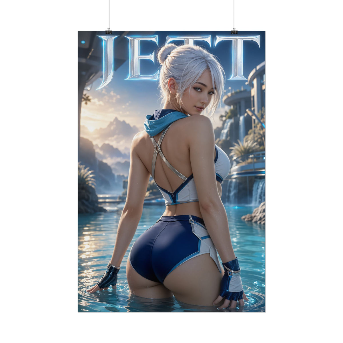 Gaming Wall Art Jett Valorant Poster Bedroom Game Room Decor Art Print