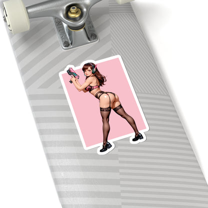 D.Va-Aufkleber – Overwatch-Vinylaufkleber für Laptops, Notizbücher und Innendekoration