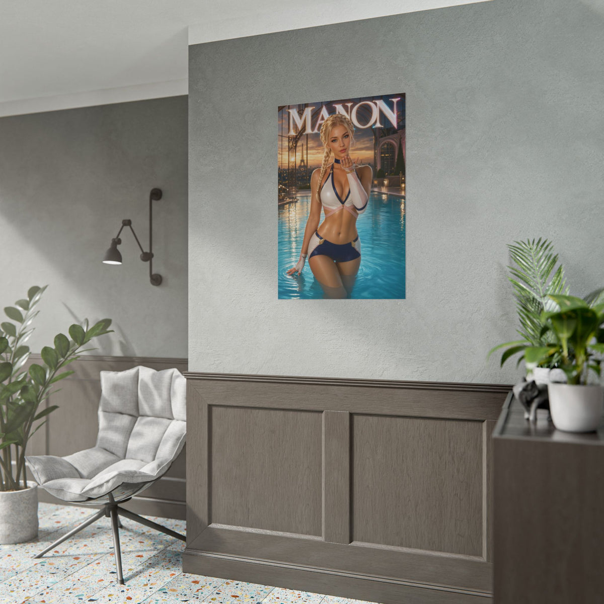 Gaming Wall Art Manon Street Fighter Poster Bedroom Game Room Decor Art Print