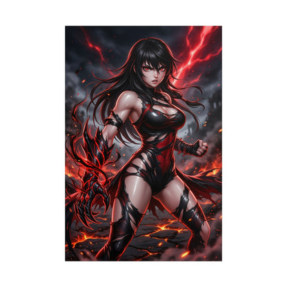 Velvet Crowe Tales of Berseria Poster Anime RPG Wall Art Dark Fantasy Woman Print Gamer Room Decor Gift