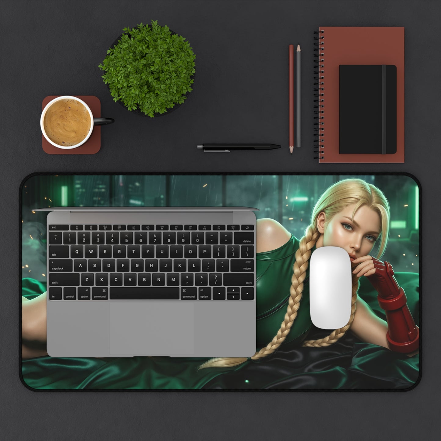 Street Fighter Mouse Pad, Cammy Desk Mat, Anime Decor XXL