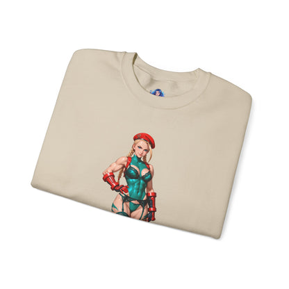 Біла толстовка Cammy, чохол Street Fighter Crewneck, одяг для фанатів Gaming Fandom