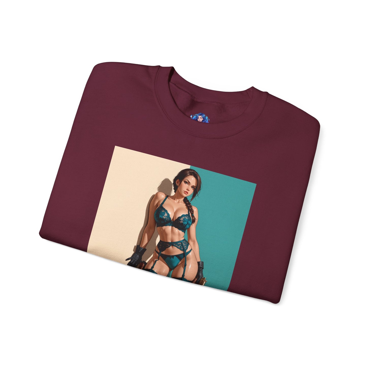 Толстовка Lara Croft, футболка з круглим вирізом Adventure Icon, ігровий одяг для щоденного носіння