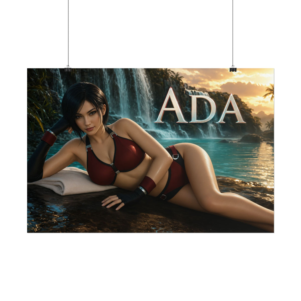 Ada Wong Character Poster Gaming Setup Wall Decor Collector Print