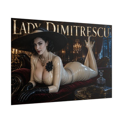 Lady Dimitrescu Resident Evil Poster Gaming Wall Art Gamer Room Decor Art Print