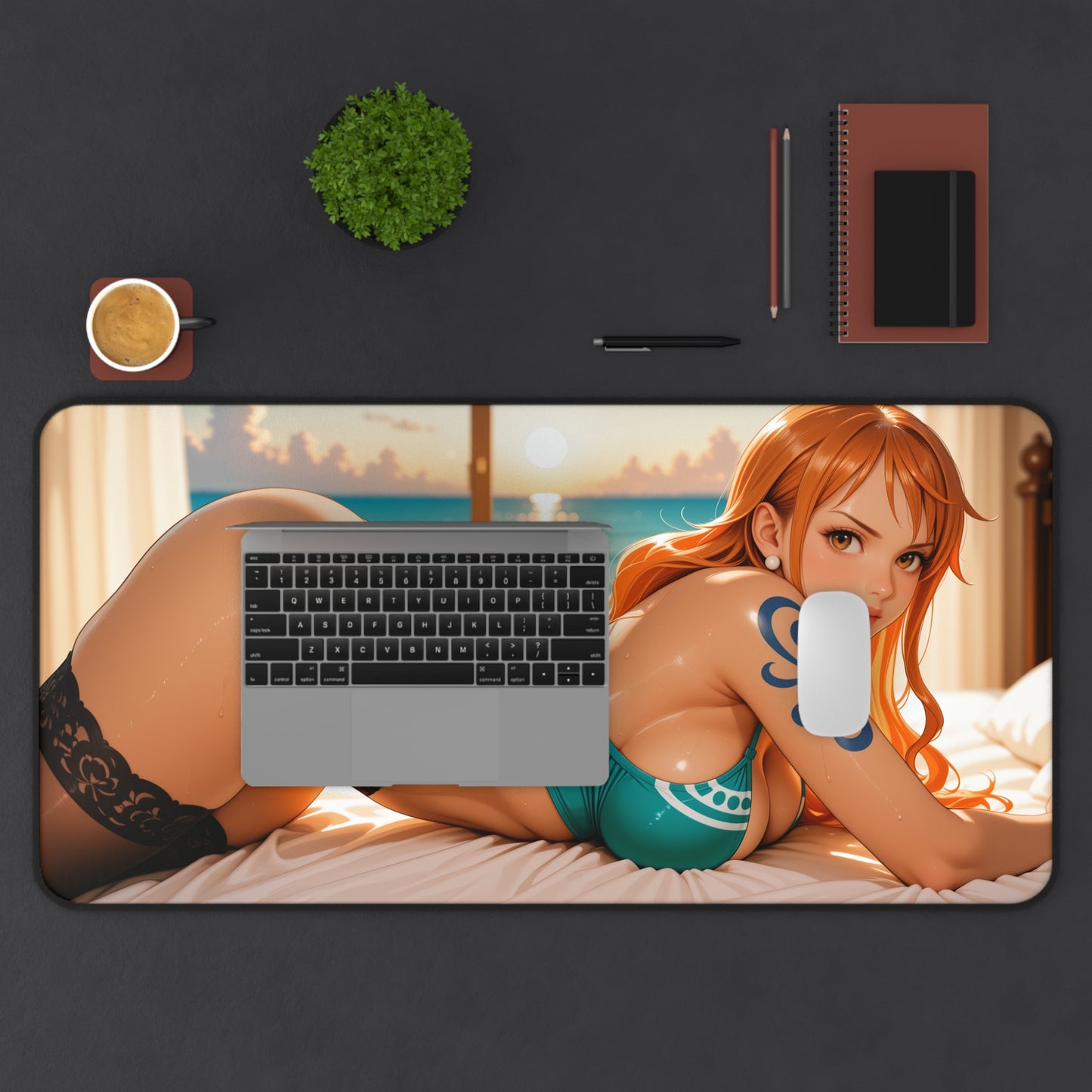 Nami Gaming Mouse Pad, One Piece Desk Mat, Anime Weather Girl Gaming Setup