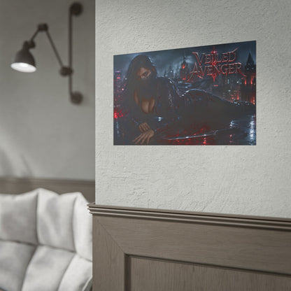 Veiled Avenger Character Poster Comic Style Wall Decor Bedroom Collector Gift