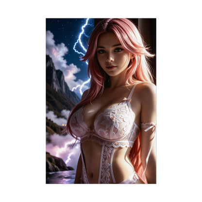 Плакат аніме "Дух лисиці" | Настінне мистецтво Yae Miko Waifu для спальні або іншого інтер'єру