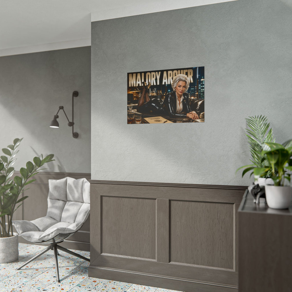 Malory Archer Character Poster Archer Wall Decor Collectible Art Print