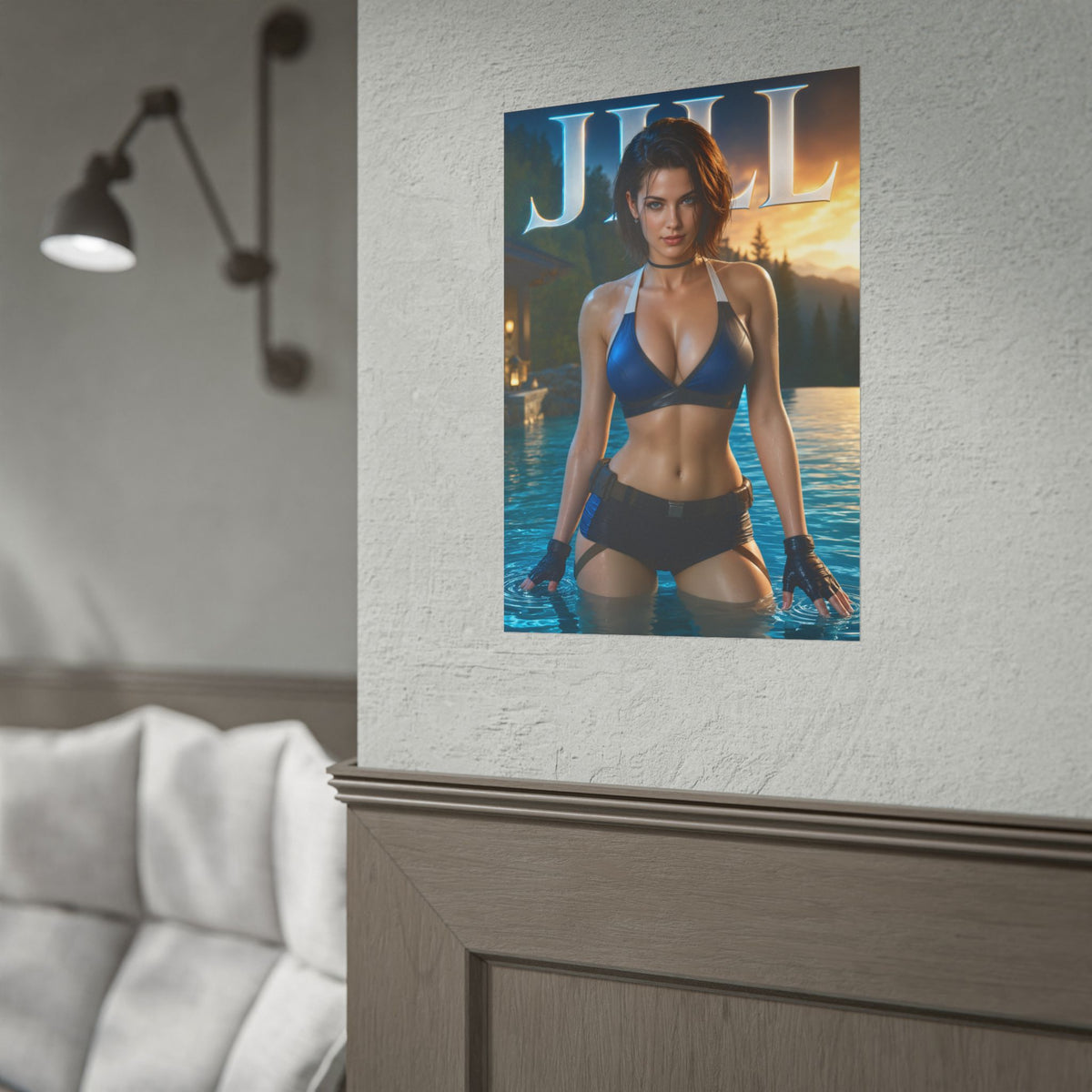 Gaming Wall Art Jill Valentine Poster Bedroom Game Room Decor Art Print