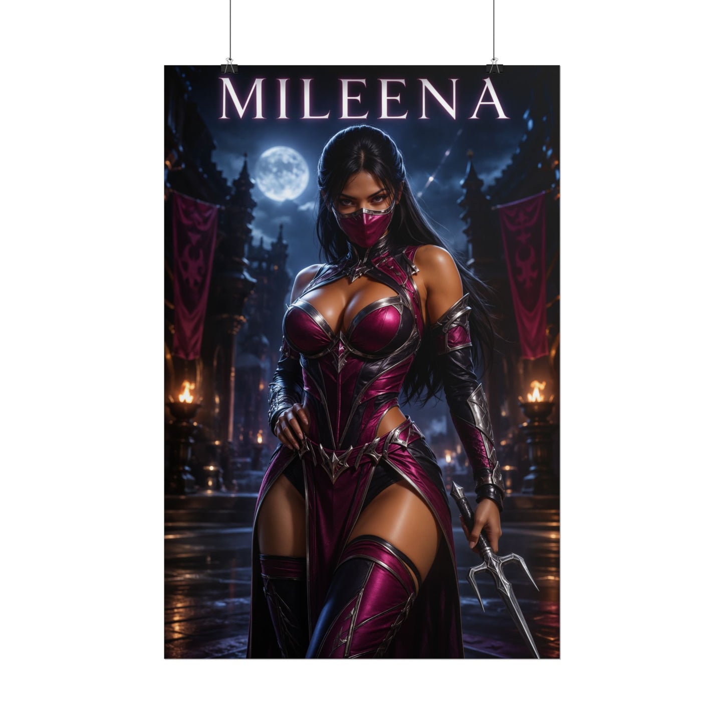 Mortal Kombat Mileena Poster MK Wall Art Print Decor