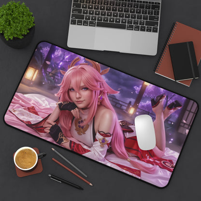 Genshin Impact Mouse Pad, Yae Miko Desk Mat, XXL Pad