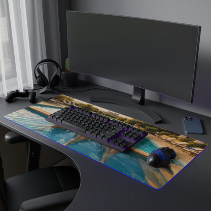 Ciri, Triss Merigold & Yennefer Desk Mat – LED RGB Pad featuring trio artwork and glowing edge for immersive gaming and creative setups