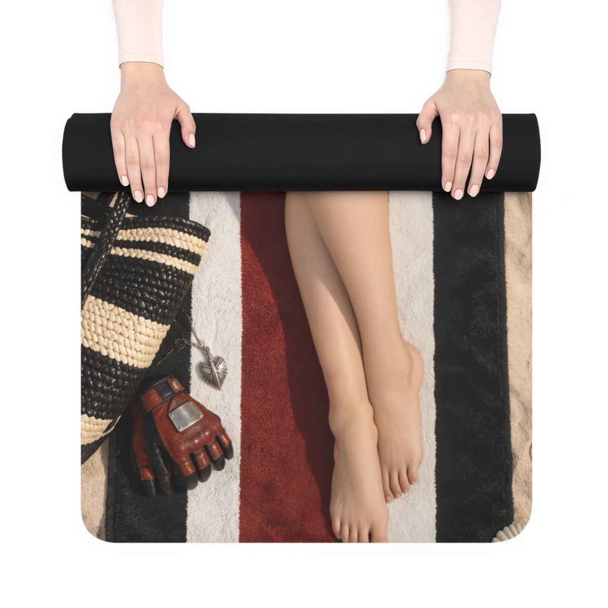 Tifa Lockhart Yoga Mat 24x72 Non Slip Gamer Girl Workout Fitness Mat