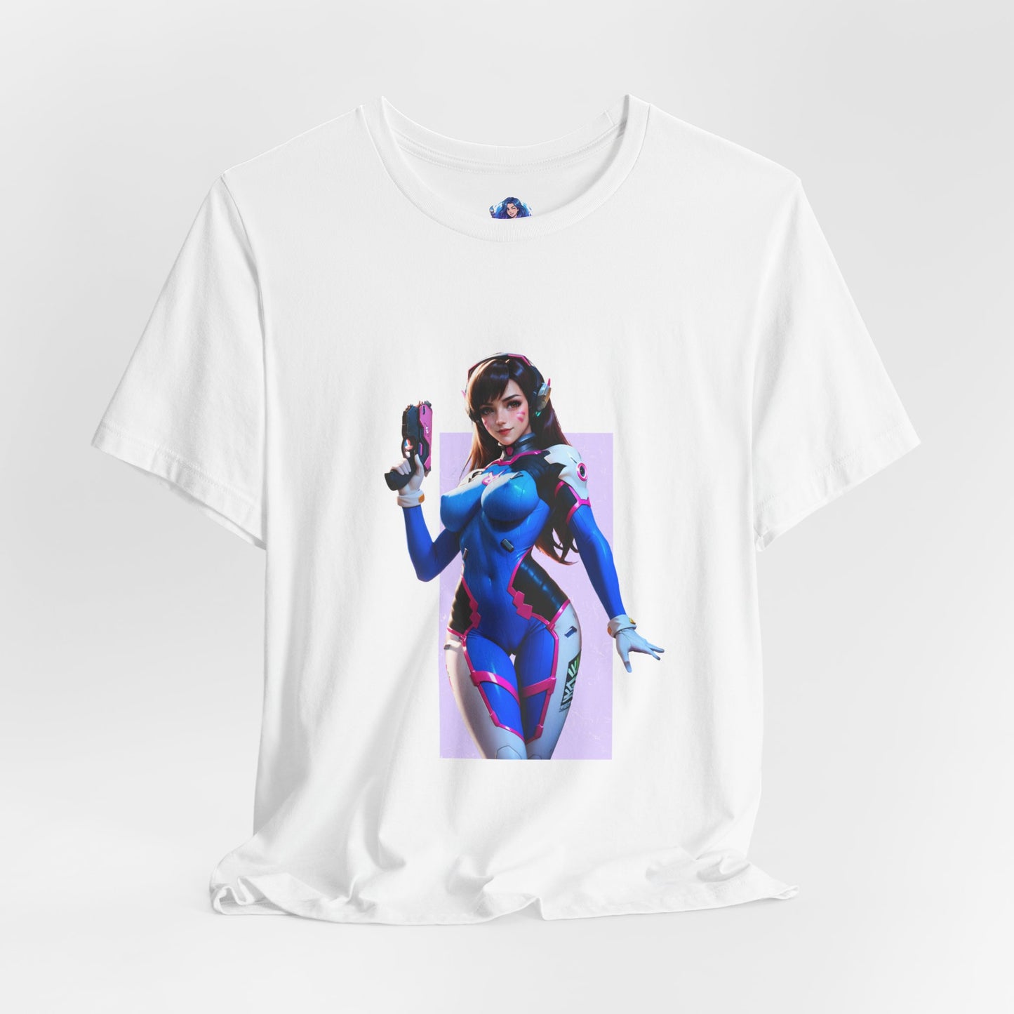 D.Va-T-Shirt | Overwatch-Gamer-Girl-Shirt für Otakus und E-Sport-Fans | Süßes Waifu-Shirt