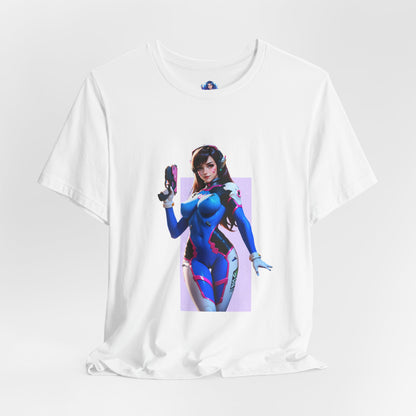 D.Va-T-Shirt | Overwatch-Gamer-Girl-Shirt für Otakus und E-Sport-Fans | Süßes Waifu-Shirt
