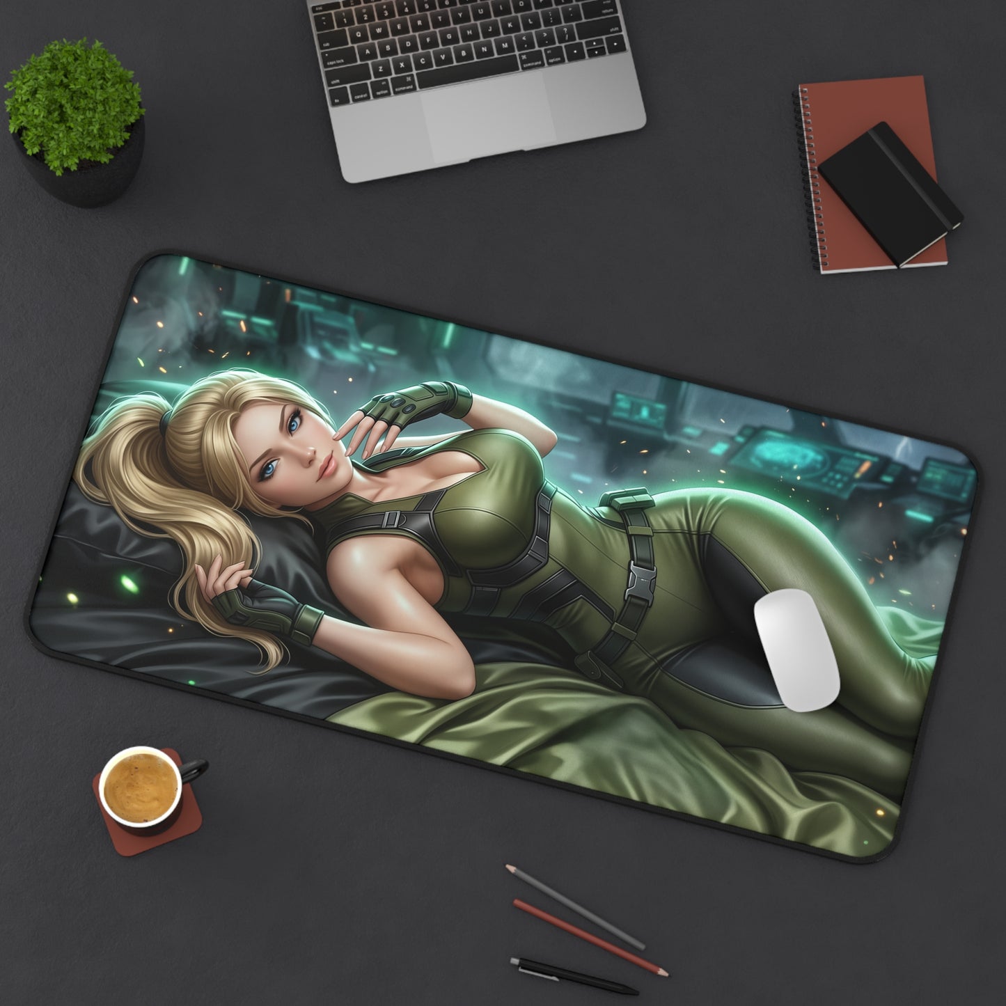 Mortal Kombat Mouse Pad, Sonya Blade Desk Mat, XXL Pad