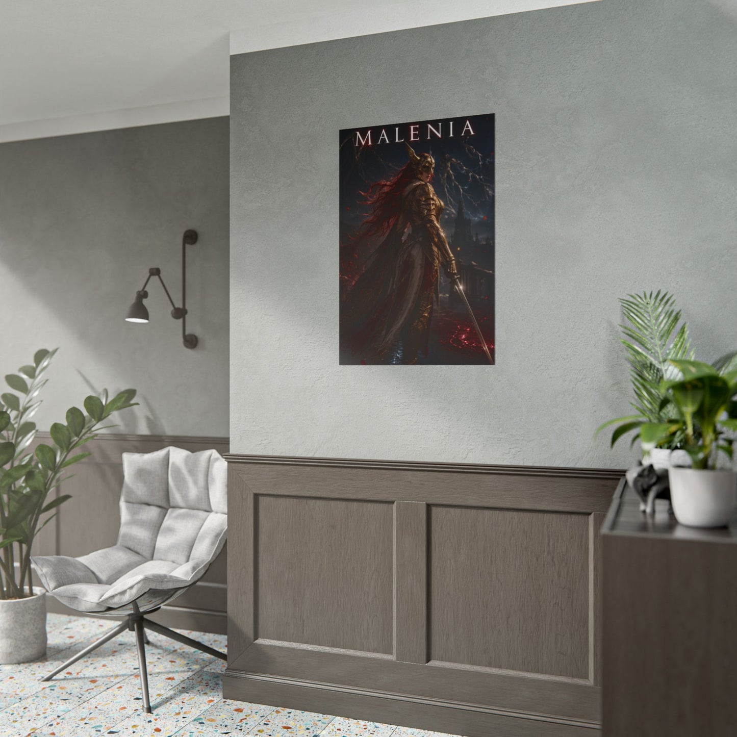Malenia Poster, Elden Ring Wall Art, Gaming Poster, Fantasy Decor