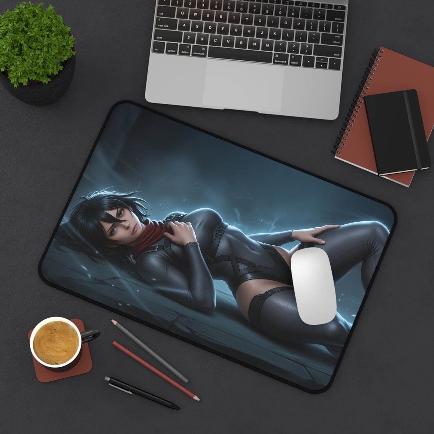 Attack on Titan Mouse Pad, Mikasa Desk Mat, Gamer Gift XXL