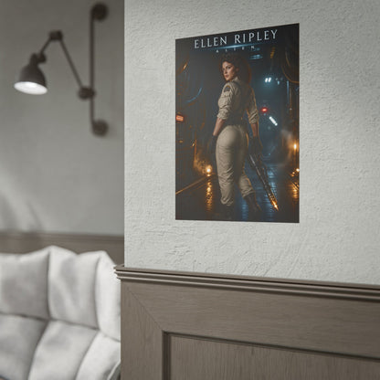 Ellen Ripley Poster, Alien Wall Art, Sci Fi Movie Print Decor