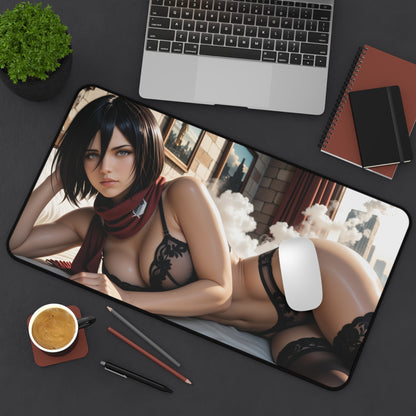 Килимок для столу Mikasa Ackerman, килимок для миші Attack on Titan Heroin, налаштування ігрового столу для аніме
