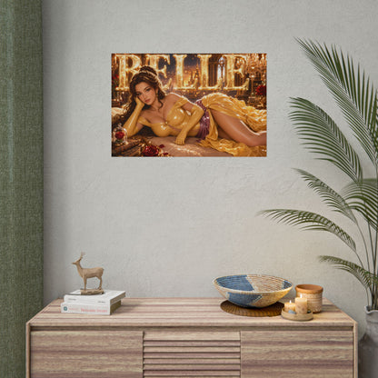 Fantasy Room Decor Belle Beauty and the Beast Poster Wall Art Character Print