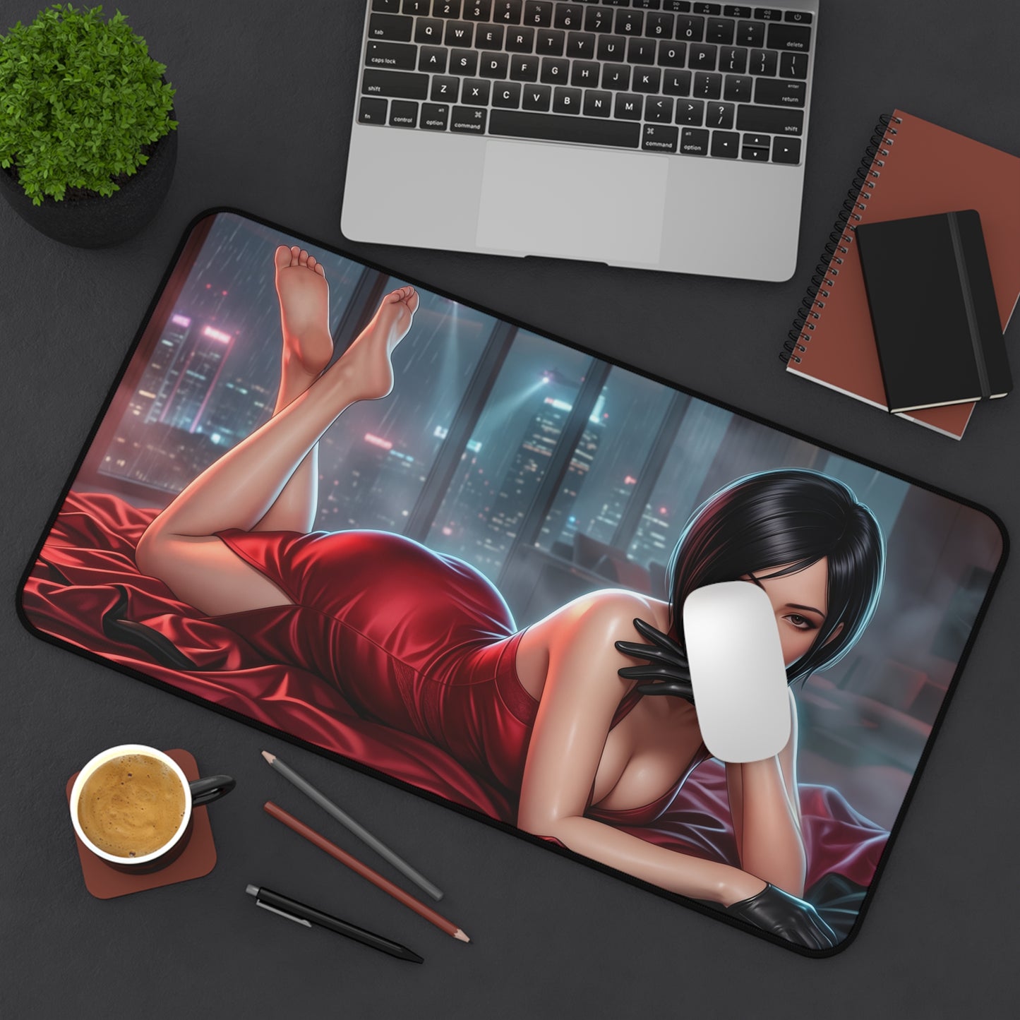 Resident Evil Mouse Pad, Ada Wong Desk Mat, Gamer Gift XXL
