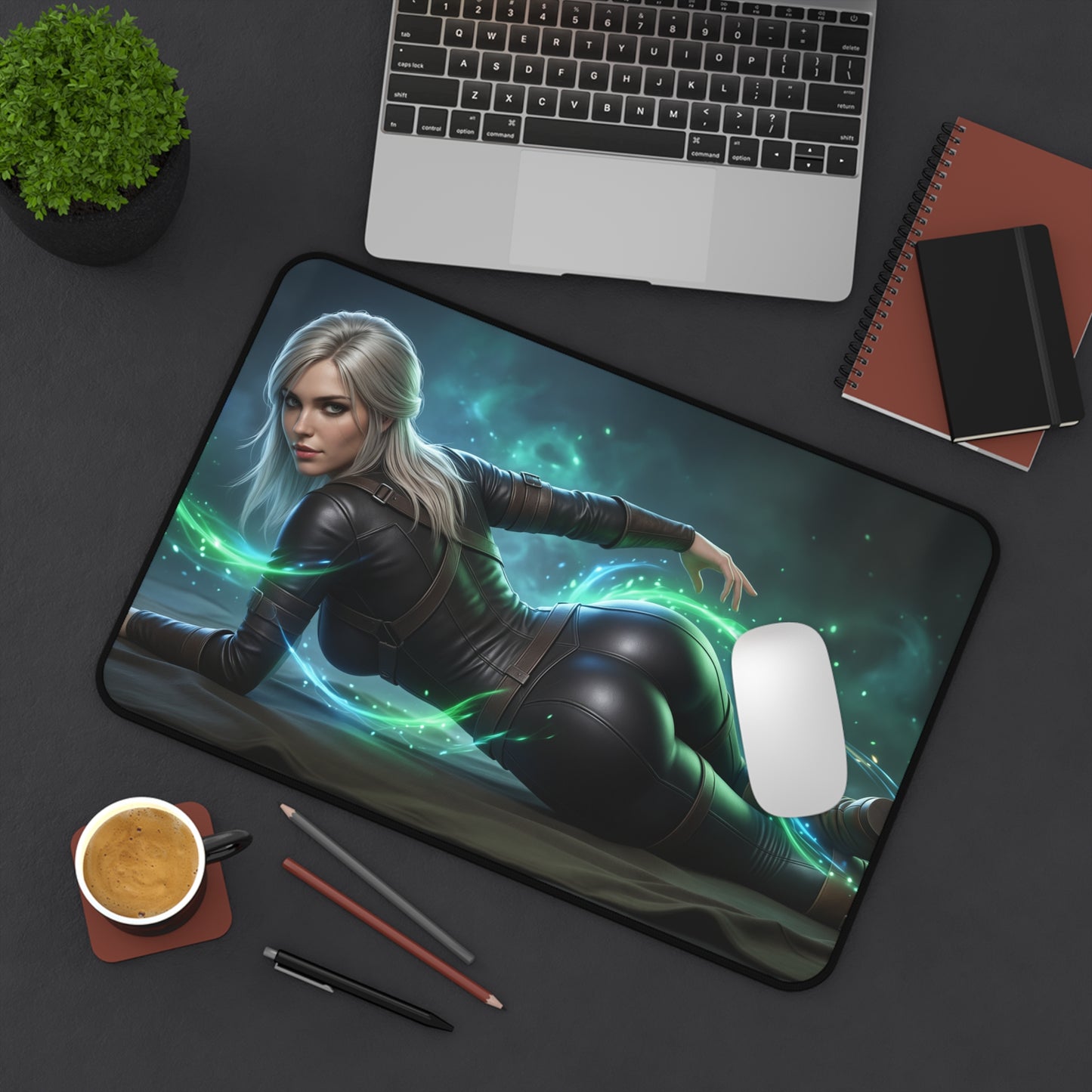 The Witcher Mouse Pad, Ciri Desk Mat, Gamer Room Decor