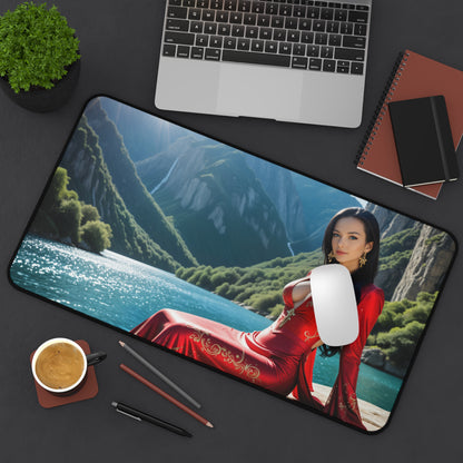 Gaming-Mauspad – Boa Hancock Schreibtischunterlage, Anime-Kämpferin, großes Schreibtischpad