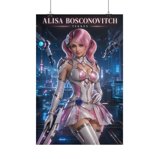 Tekken Alisa Bosconovitch Wall Art Print Character Poster for Fans