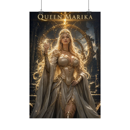 Elden Ring Queen Marika Fantasy Poster for PC Gaming Setup and Game Room Decor