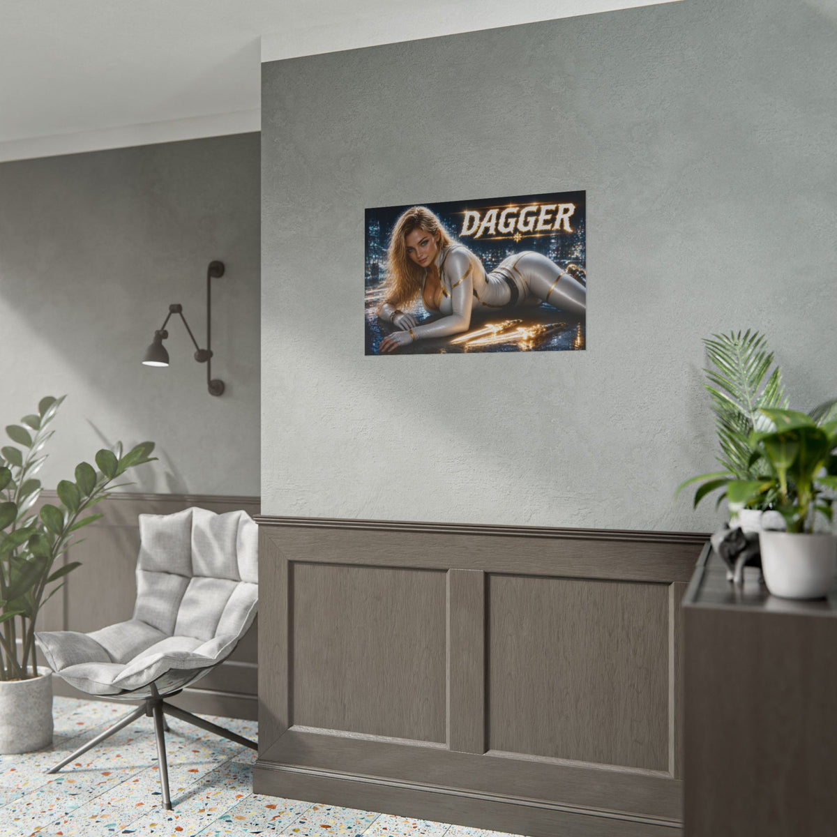 Dagger Character Poster Comic Style Wall Decor Bedroom Collector Gift