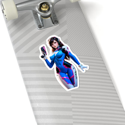 Наклейка D.Va – вінілова наклейка Overwatch для ноутбуків, журналів та декору інтер'єру