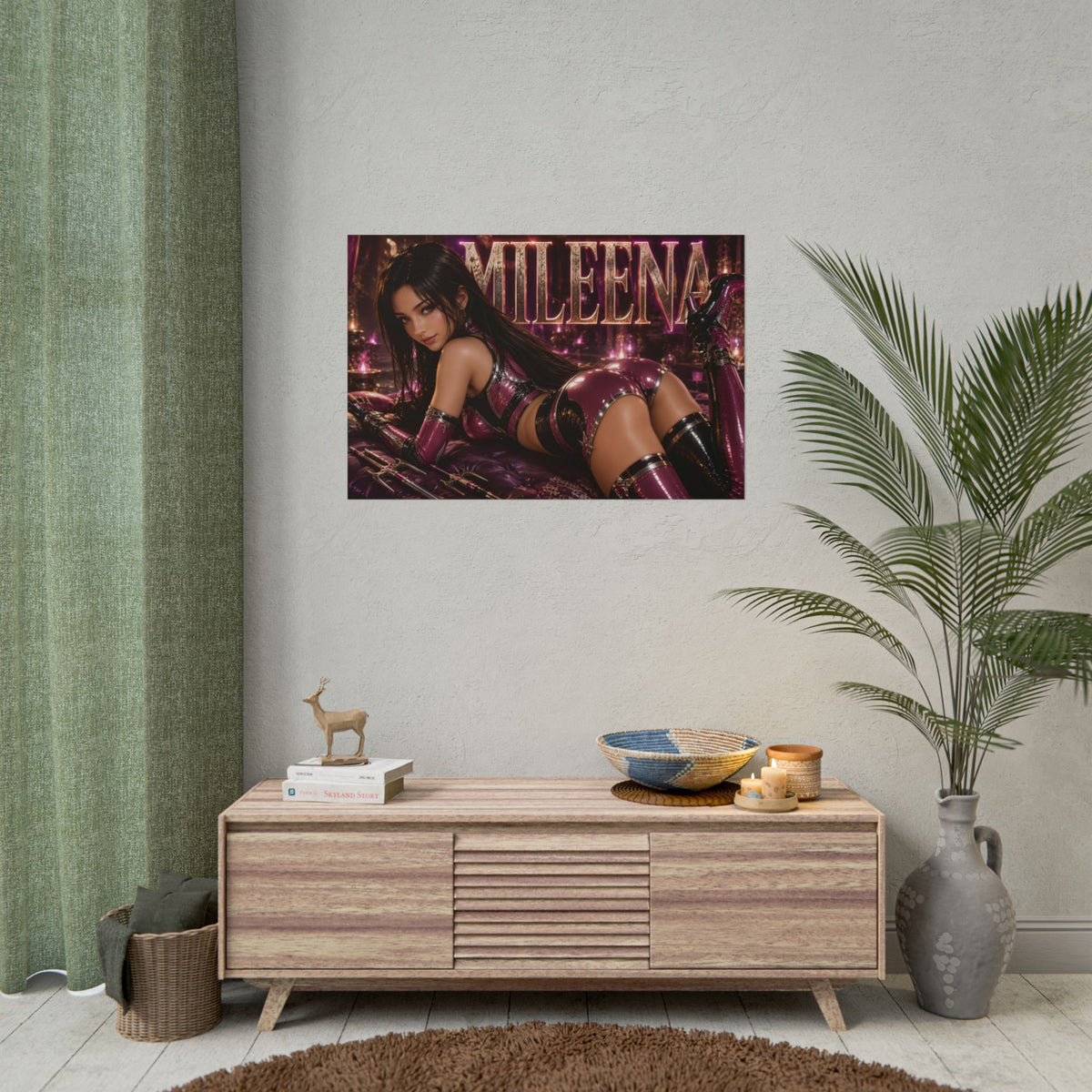 Mileena Mortal Kombat Poster Gaming Wall Art Gamer Room Decor Collectible Print