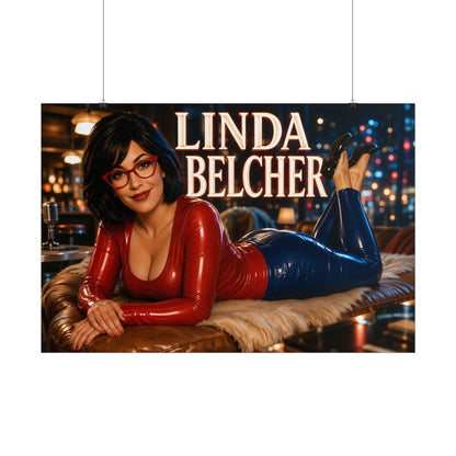 Linda Belcher Character Poster Bobs Burgers Wall Decor Collectible Art Print