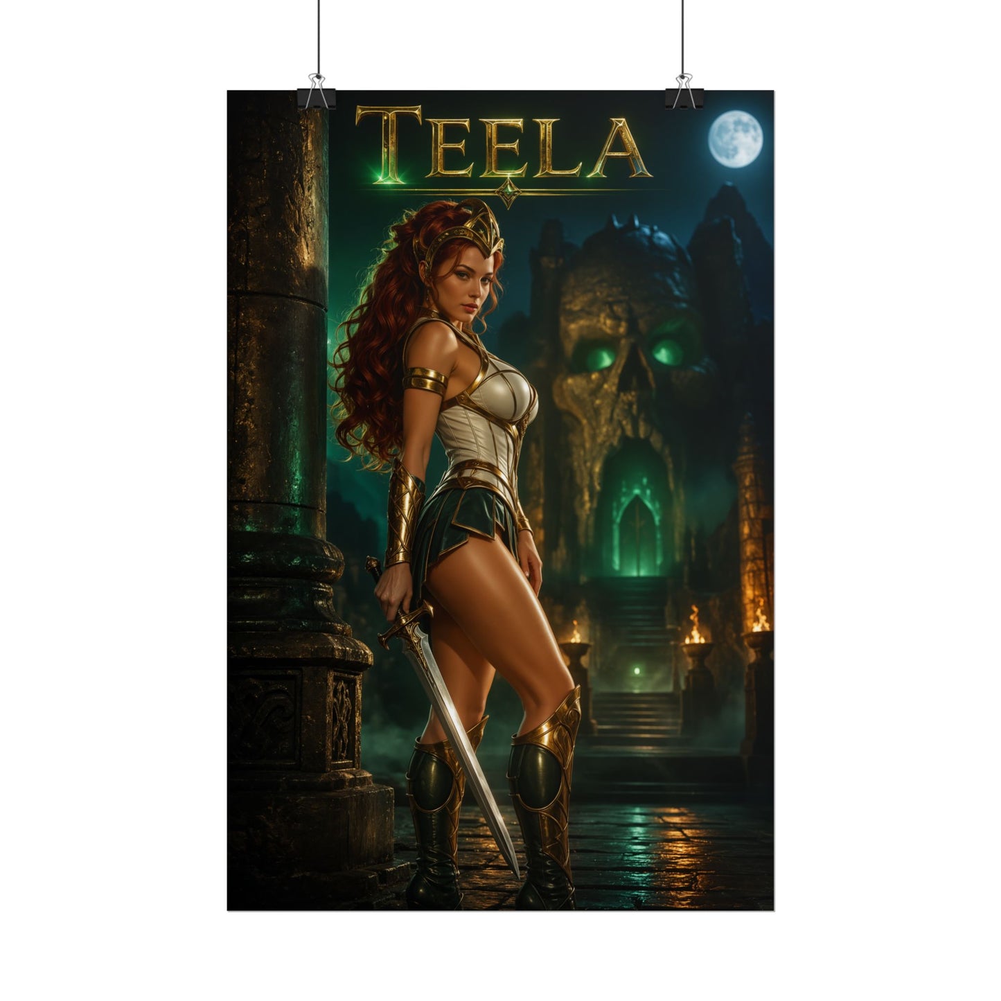 Teela Masters of the Universe Poster MOTU Wall Art Print