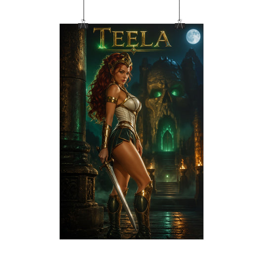 Teela Masters of the Universe Poster MOTU Wall Art Print
