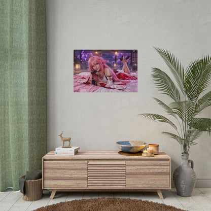 Yae Miko Poster, Genshin Impact Wall Art, Anime Print Decor