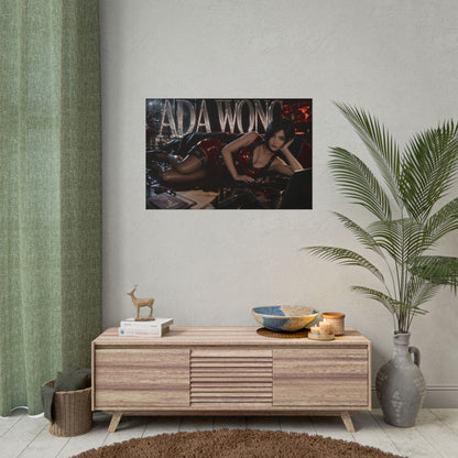 Gaming Wall Art Ada Wong Resident Evil Poster Game Room Decor Gamer Gift Print