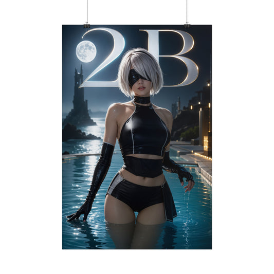 Game Room Decor 2B Wall Art Poster Collectible Character Print Collector Gift