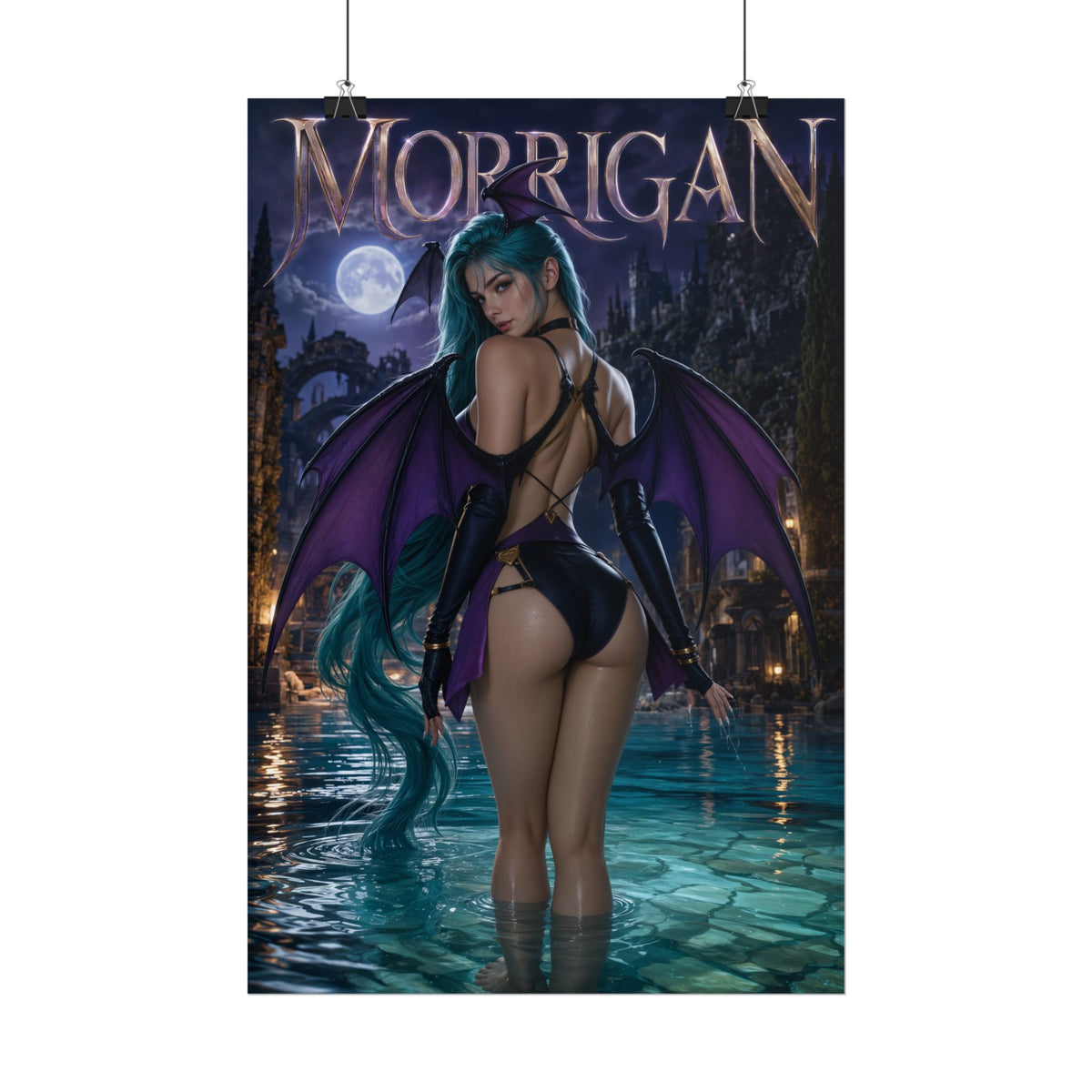 Morrigan Aensland Darkstalkers Poster Wall Art Character Room Decor Collectible
