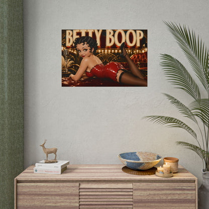 Betty Boop Betty Boop Poster Retro Cartoon Wall Art Room Decor Collectible Print